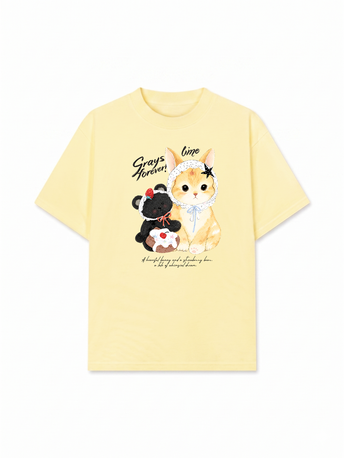 Áo Thun Relaxed Fit Bear And Bunny
