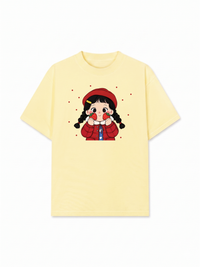 Áo Thun Relaxed Fit Dolly Girl Cute Strawberry Girl