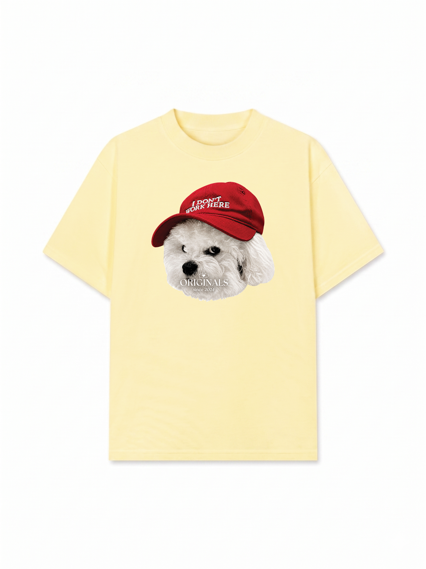 Áo Thun Relaxed Fit Puppy With Red Hat