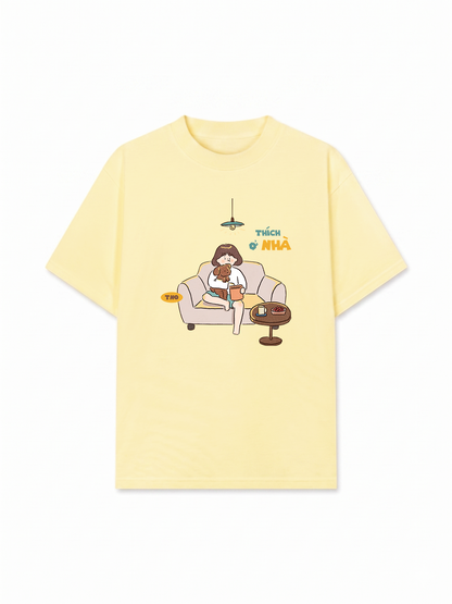 Áo Thun Relaxed Fit Thích Ở Nhà 2