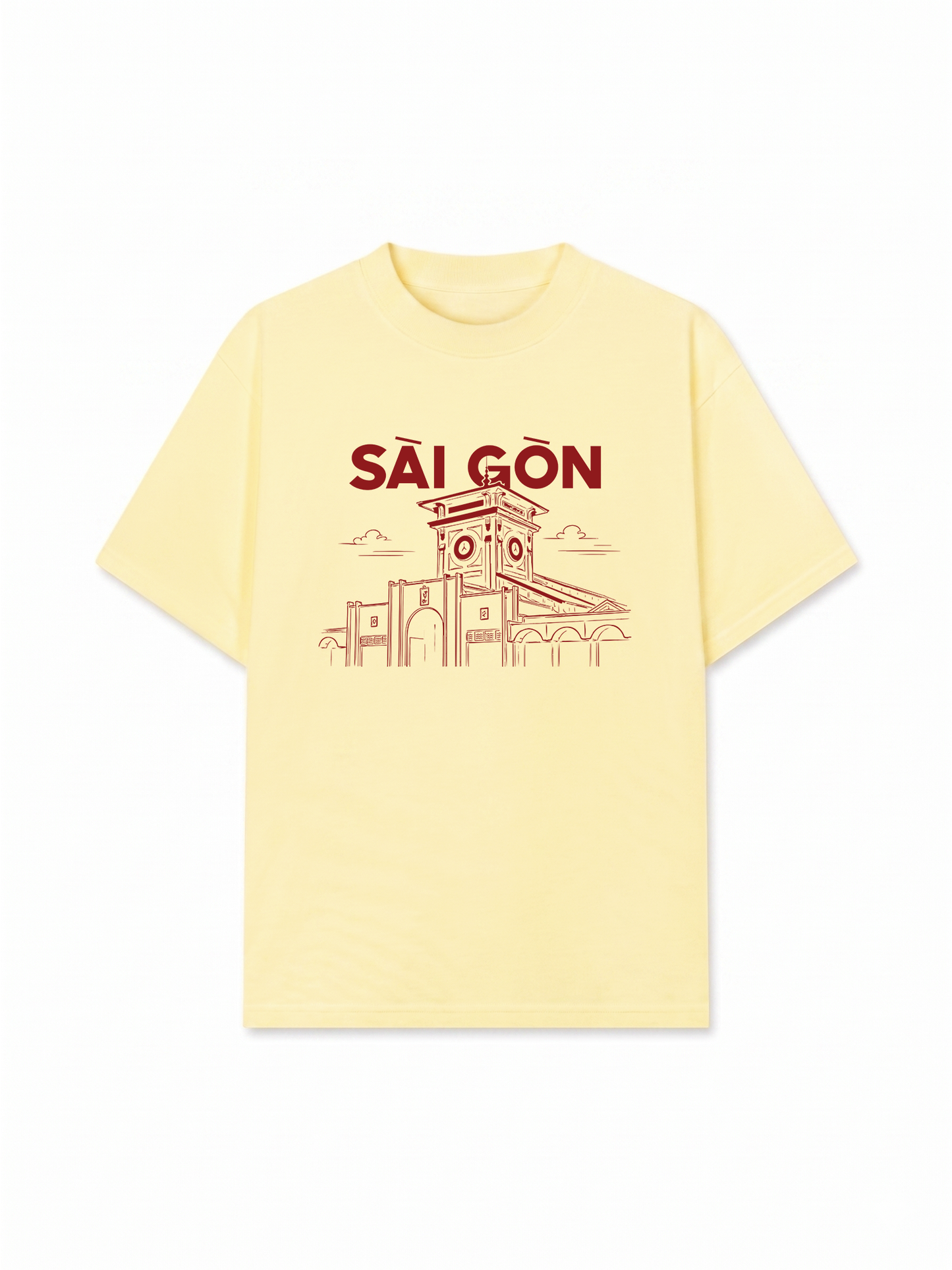 Áo Thun Relaxed Fit Chợ Bến Thành Sài Gòn