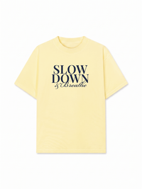 Áo Thun Relaxed Fit Slow Down & Breathe