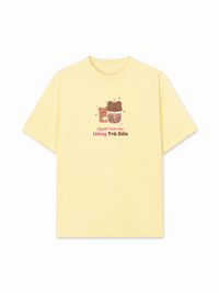 Áo Thun Relaxed Fit Người Tích Cực Uống Trà Sữa
