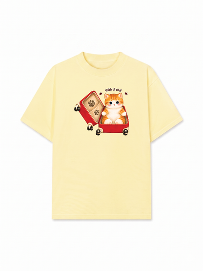 Áo Thun Relaxed Fit Cất Em Vào Ba Lô