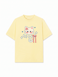 Áo Thun Relaxed Fit Blue Kitty