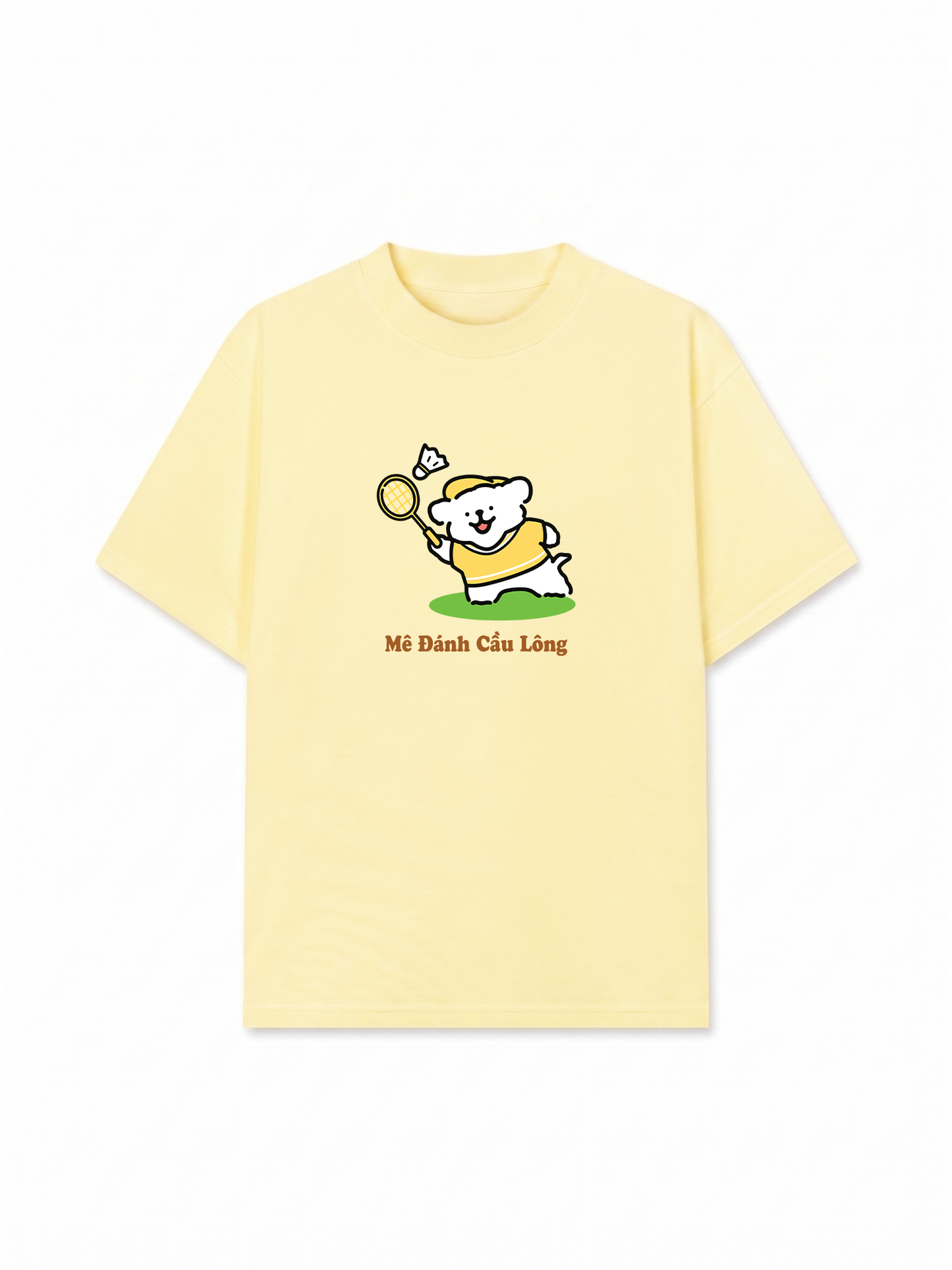 Áo Thun Relaxed Fit Mê Đánh Cầu Lông