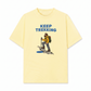 Áo Thun Relaxed Fit Blue Keep Trekking