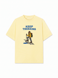 Áo Thun Relaxed Fit Blue Keep Trekking