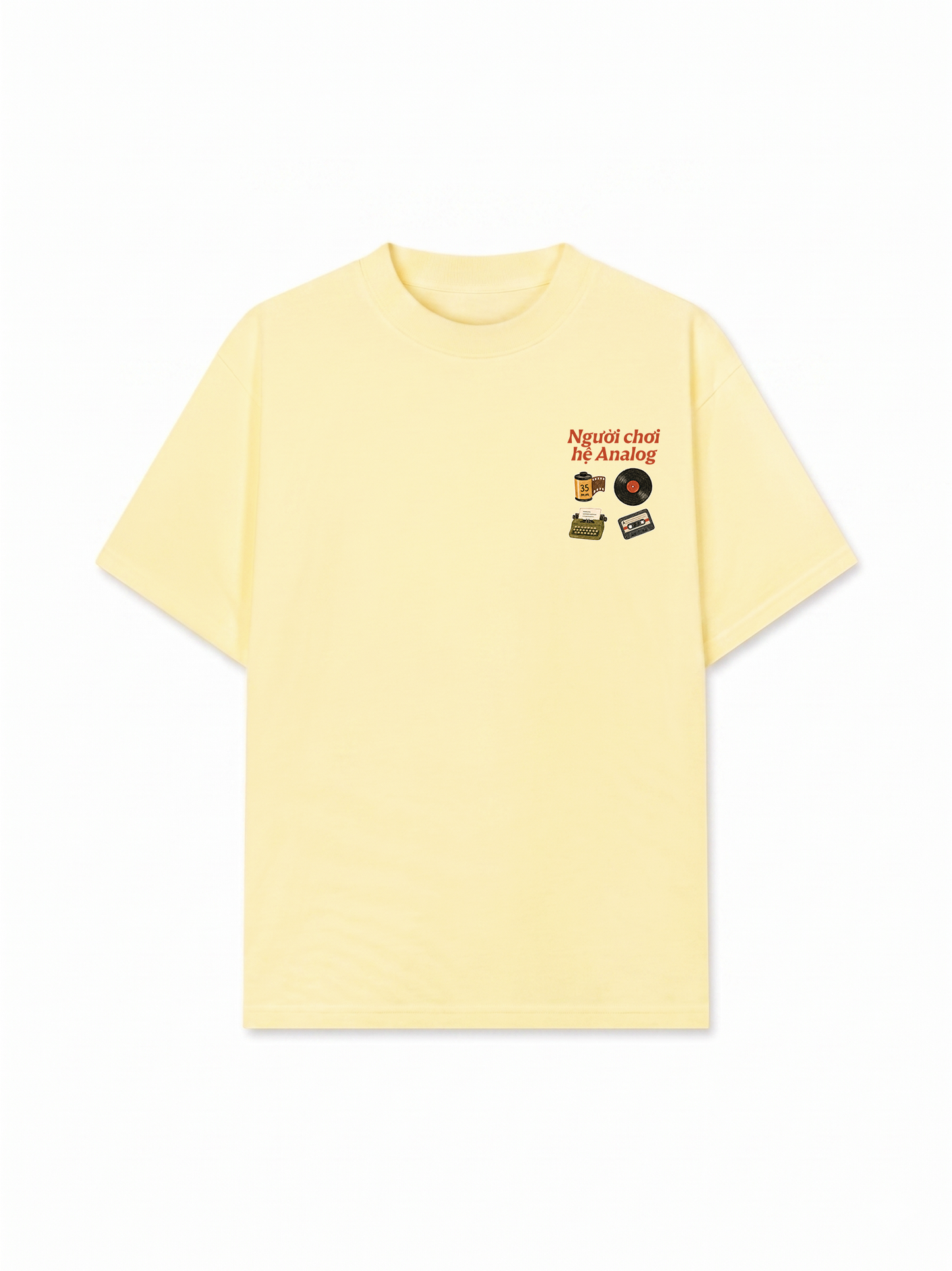 Áo Thun Relaxed Fit Người Chơi Hệ Analog