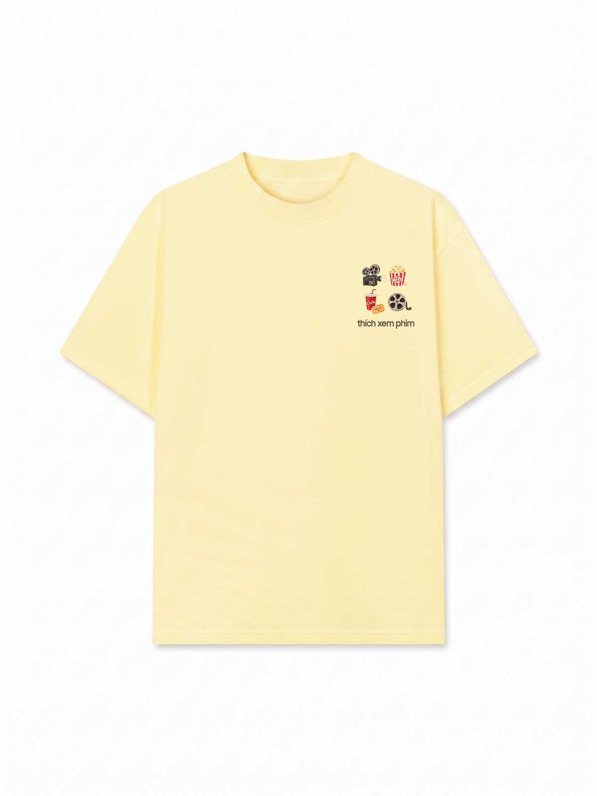 Áo Thun Relaxed Fit Thích Xem Phim