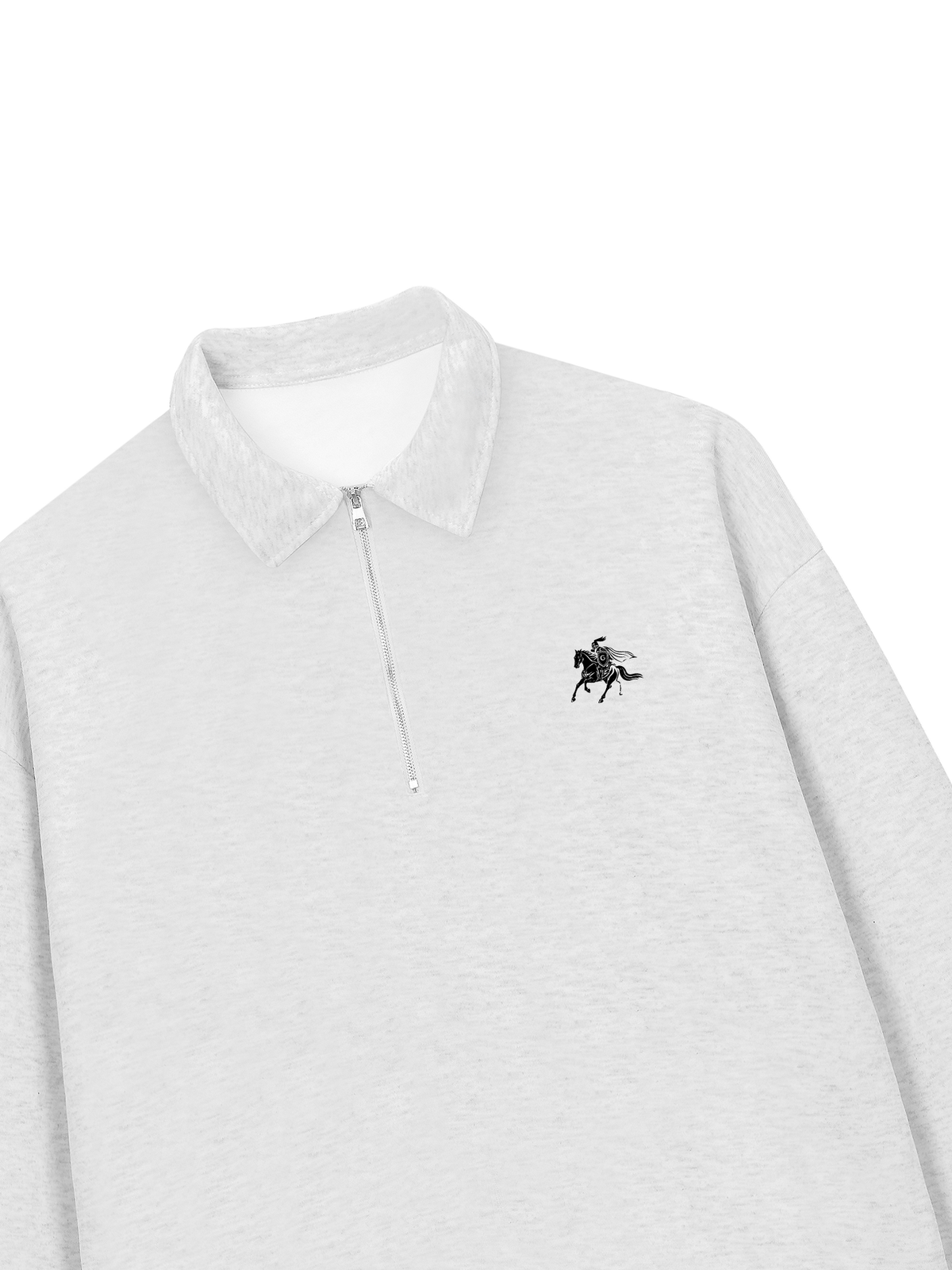 Áo Sweater Polo Nỉ Hai Da Royal Horse Crest