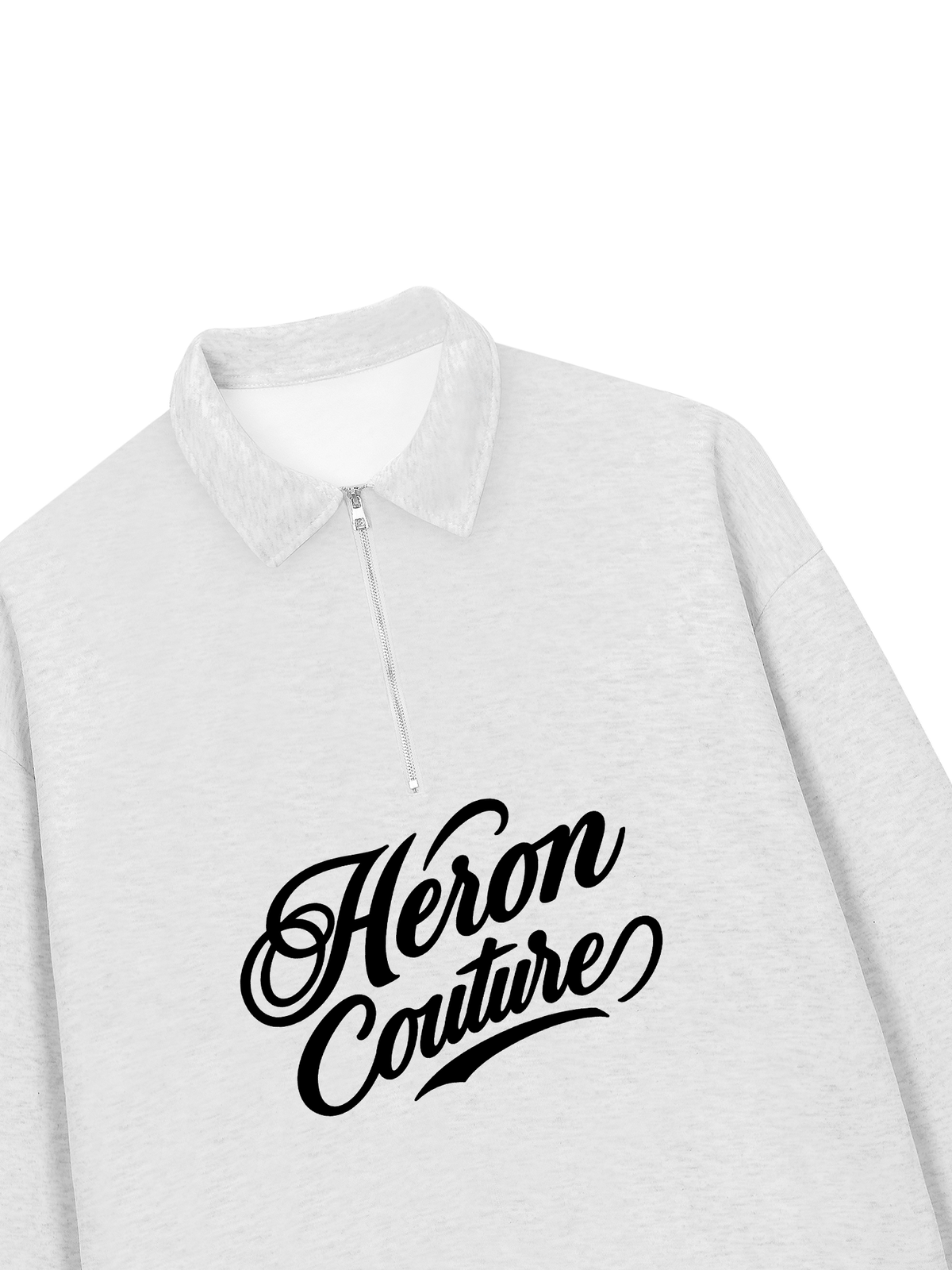 Áo Sweater Polo Nỉ Hai Da Heron Couture