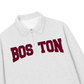 Áo Sweater Polo Nỉ Hai Da Boston Burgundy