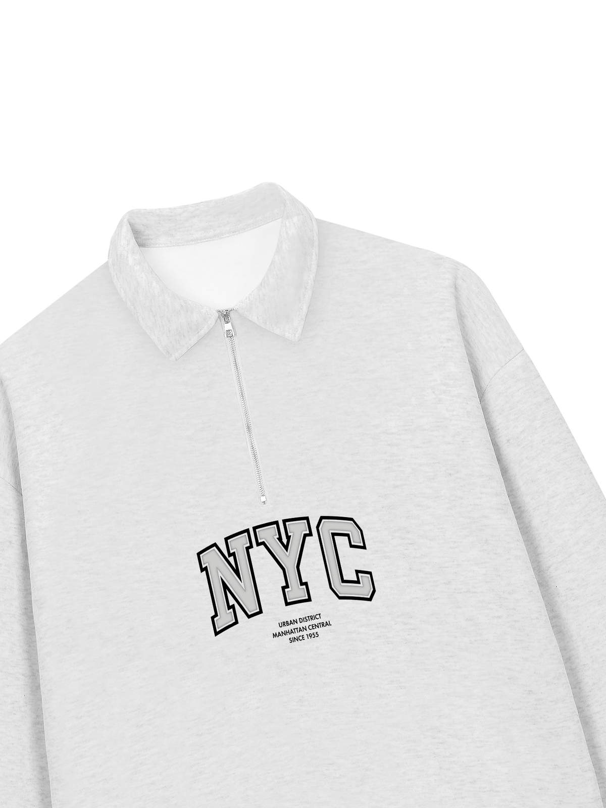 Áo Sweater Polo Nỉ Hai Da NYC URBAN DISTRICT