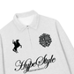 Áo Sweater Polo Nỉ Hai Da Black And White Hype Style