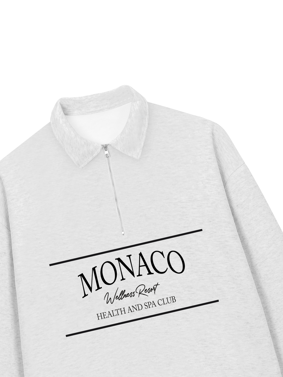Áo Sweater Polo Nỉ Hai Da MONACO