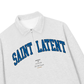 Áo Sweater Polo Nỉ Hai Da  Blue Saint Latent Logo