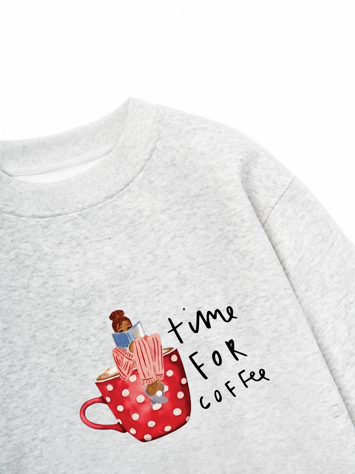 Áo Sweater Nỉ Hai Da Time For Coffee