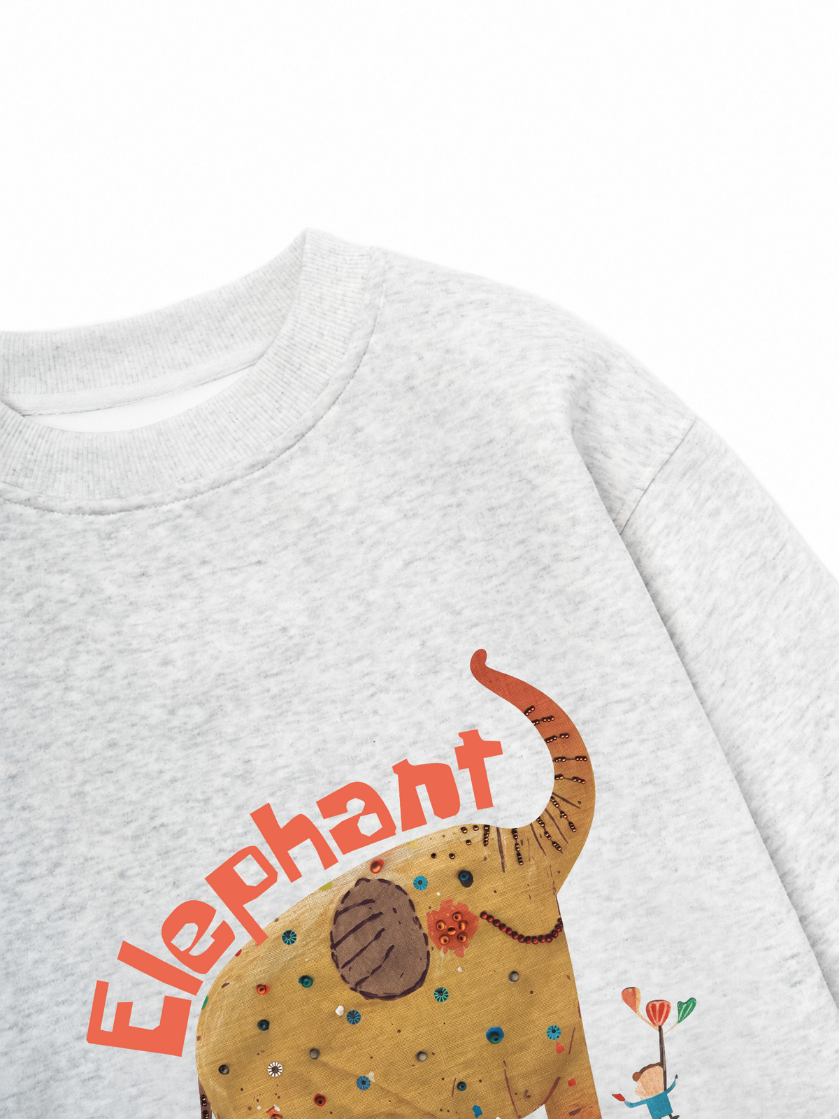 Áo Sweater Nỉ Hai Da Animal Elephant