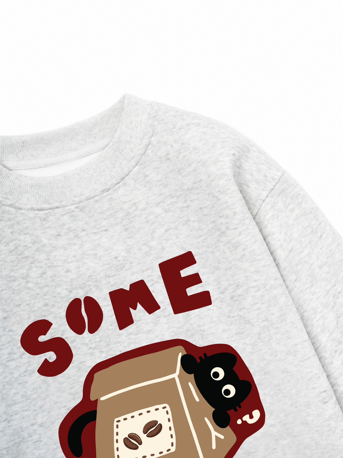 Áo Sweater Nỉ Hai Da Coffee Some Coffee Cute Cat