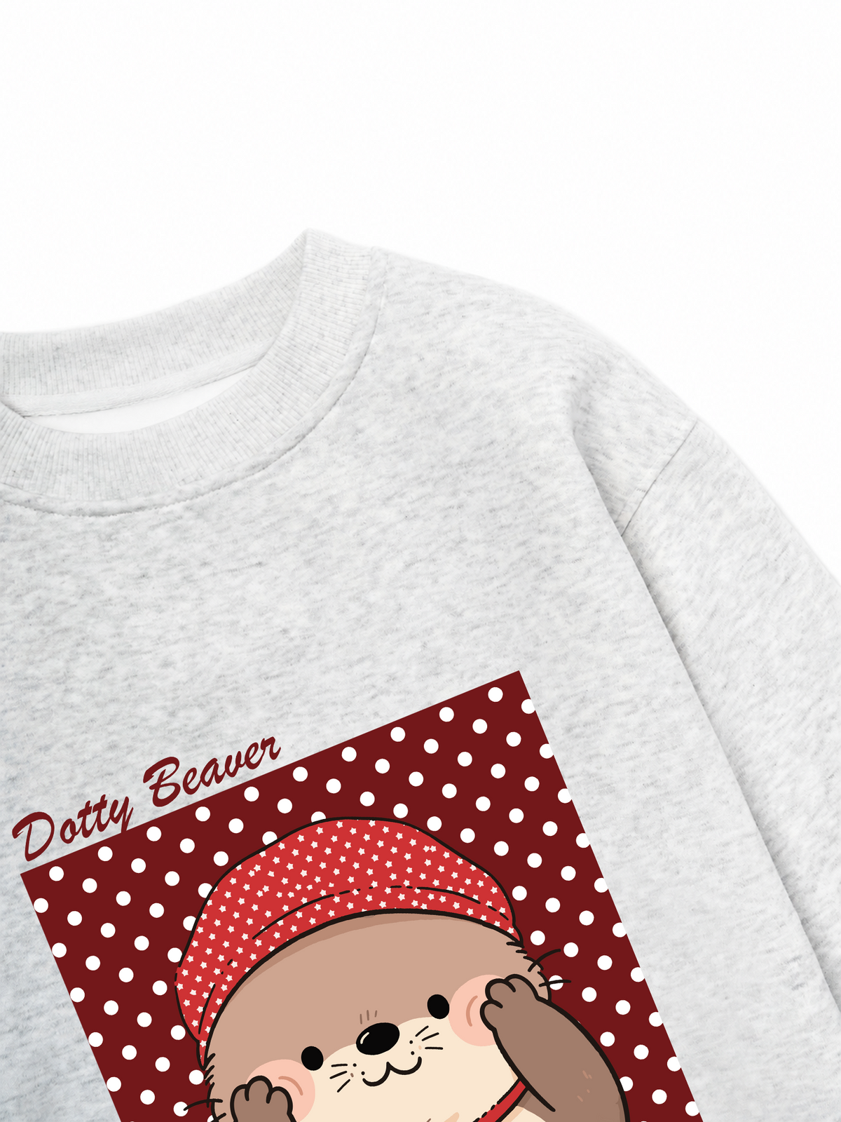 Áo Sweater Nỉ Hai Da Animal Dotty Beaver