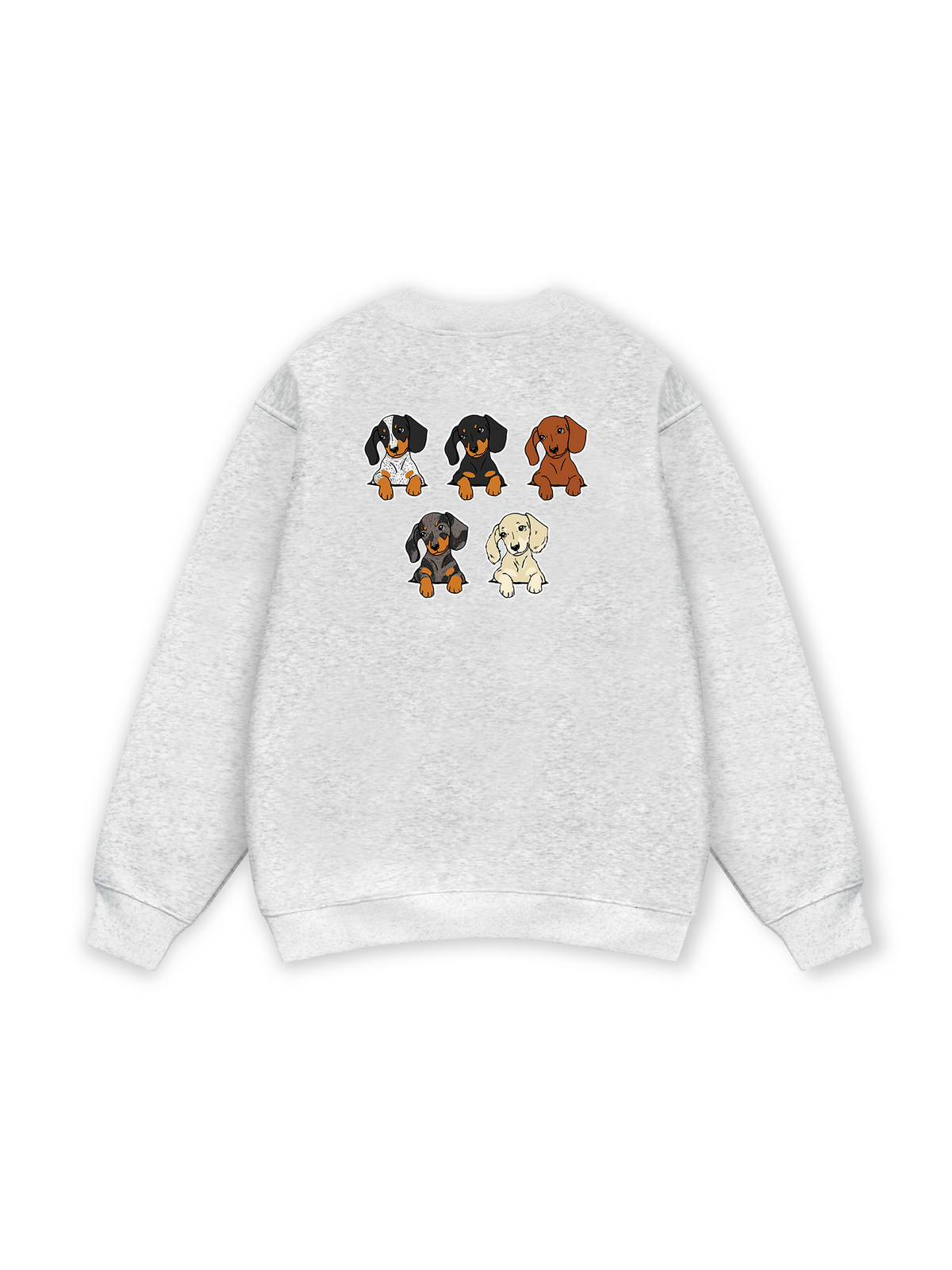 Retro Leopard Dashund Sweater