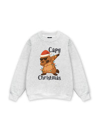 Capy Christmas Dab  Sweater