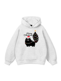 Black Kitty Christmas Hoodie