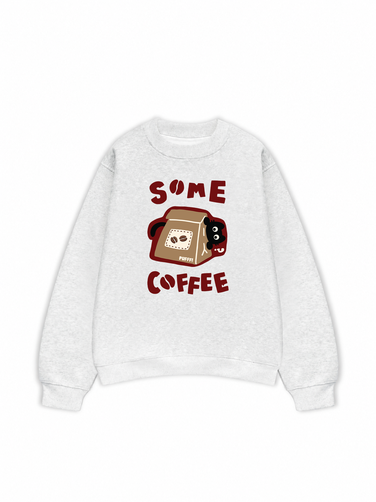 Áo Sweater Nỉ Hai Da Coffee Some Coffee Cute Cat