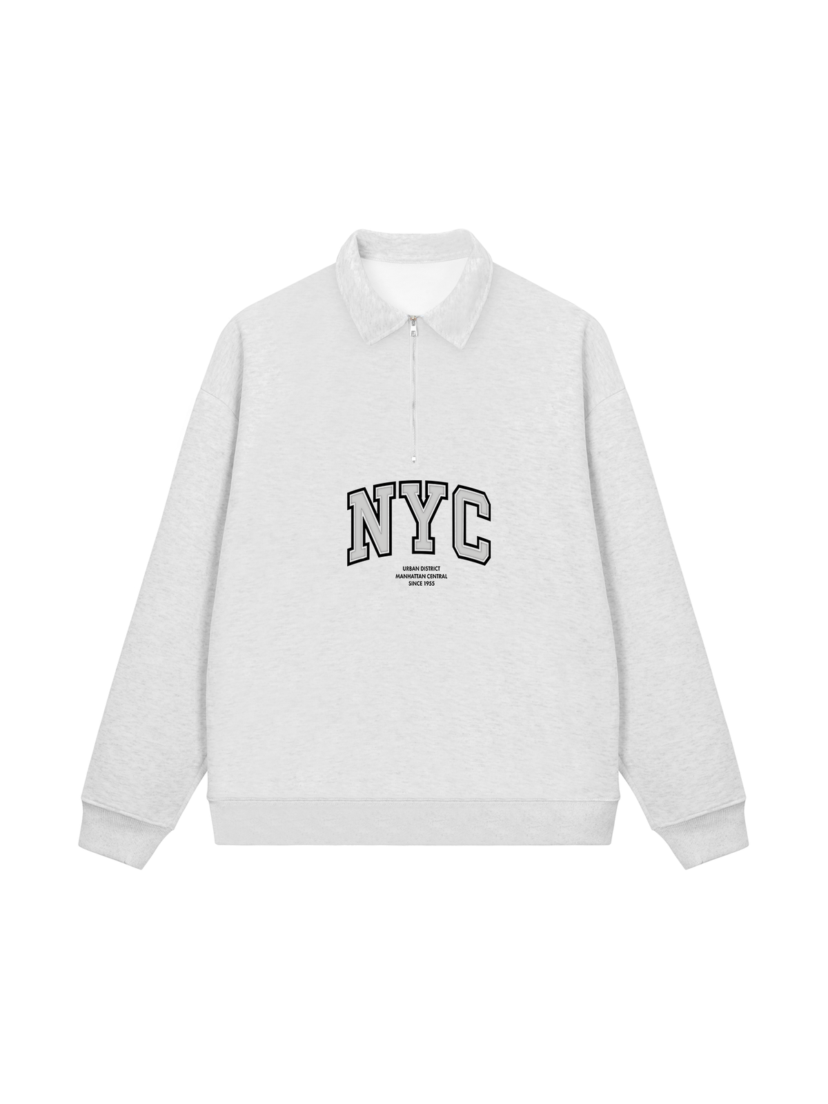 Áo Sweater Polo Nỉ Hai Da NYC URBAN DISTRICT