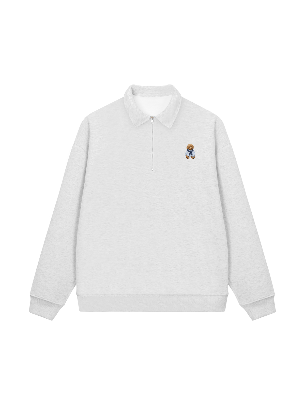 Áo Sweater Polo Nỉ Hai Da Poodle