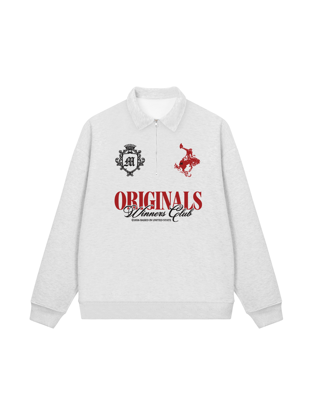 Áo Sweater Polo Nỉ Hai Da Originals Winner Club