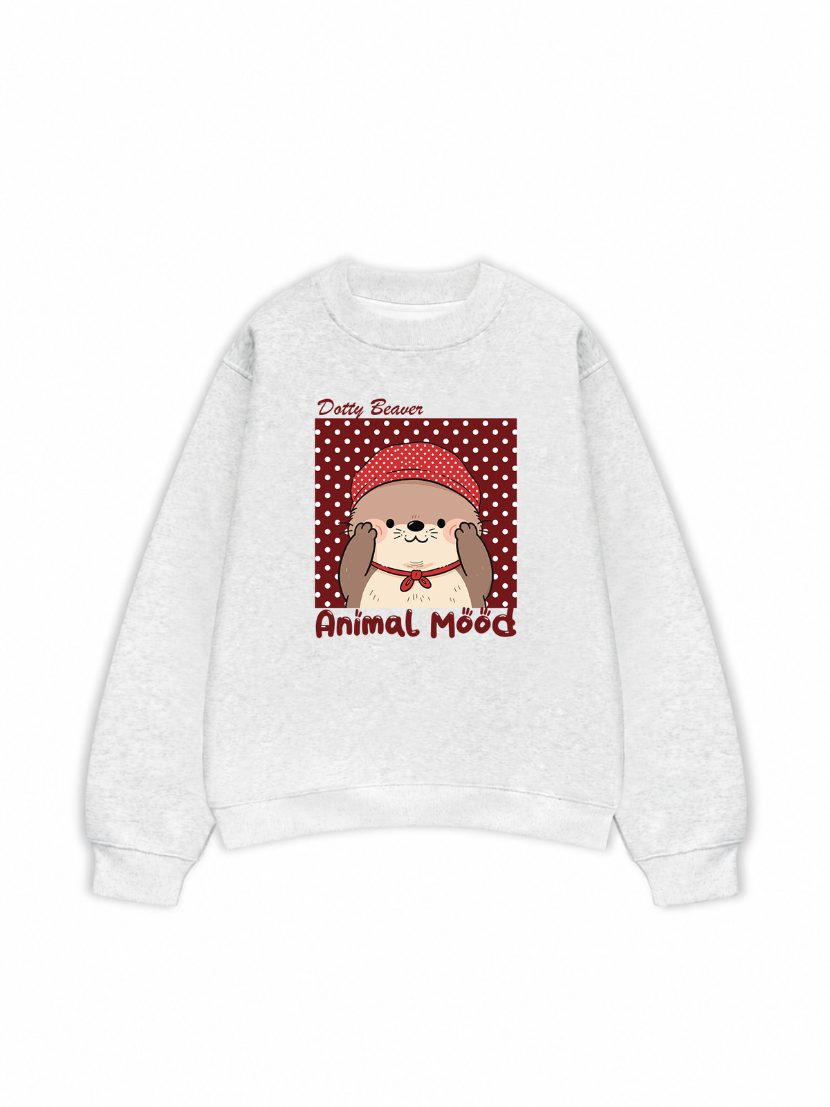 Áo Sweater Nỉ Hai Da Animal Dotty Beaver