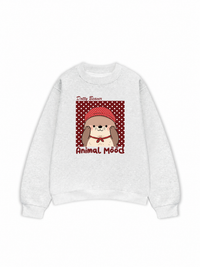 Áo Sweater Nỉ Hai Da Animal Dotty Beaver