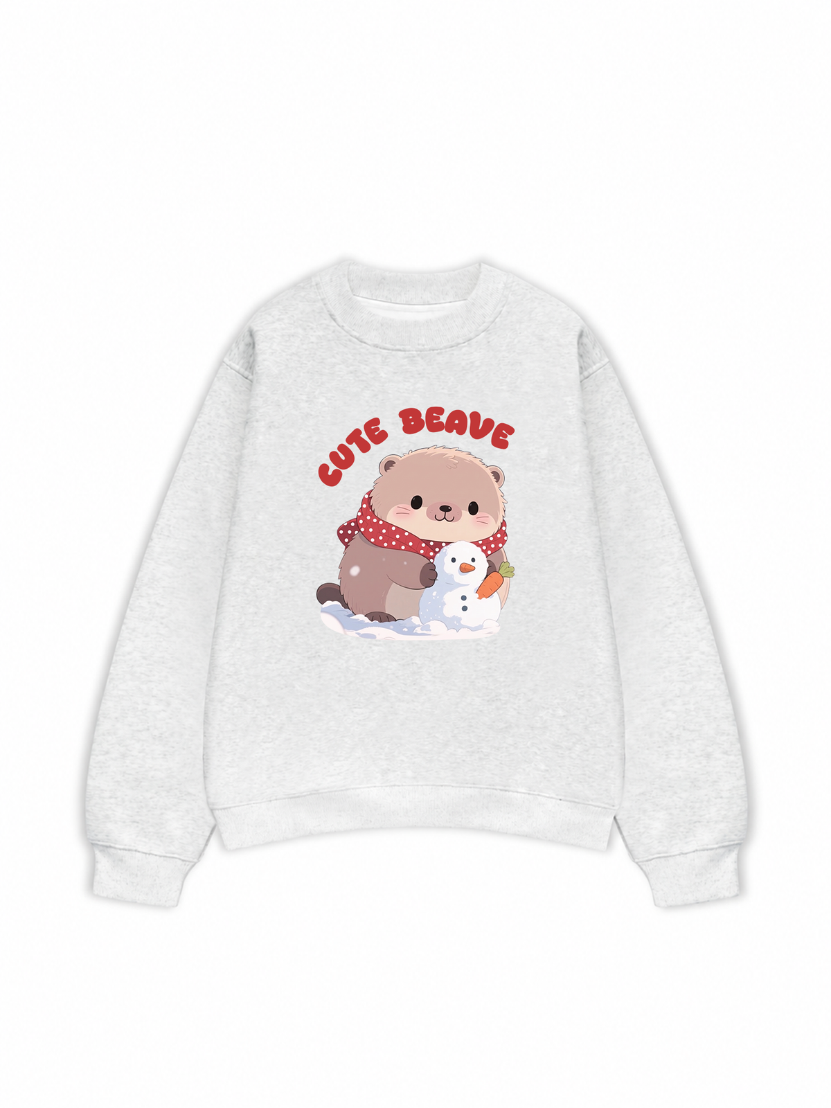 Áo Sweater Nỉ Hai Da Animal Red Cute Beaver