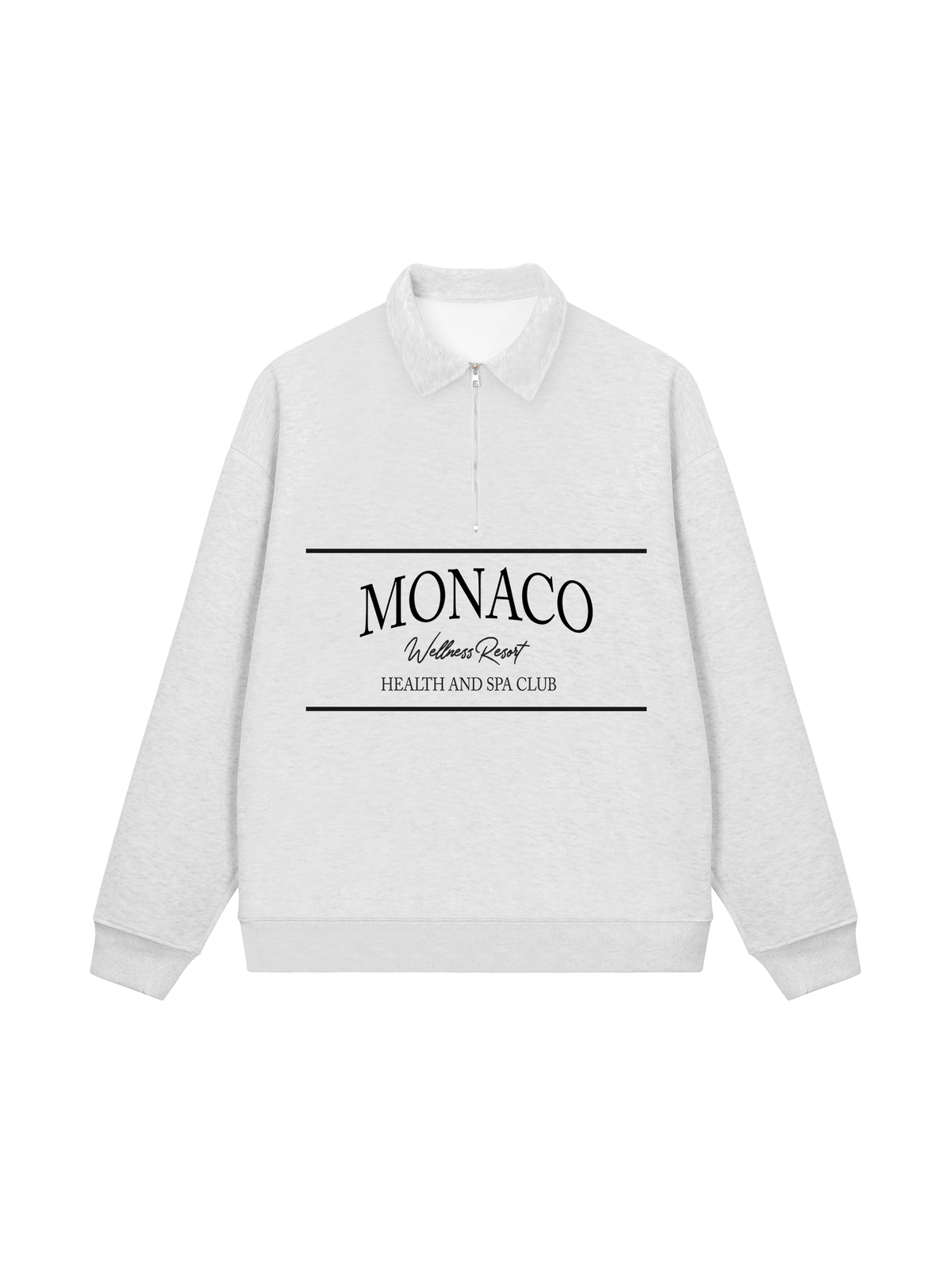 Áo Sweater Polo Nỉ Hai Da MONACO