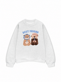 Áo Sweater Nỉ Hai Da Animal Best Friend Beaver