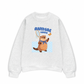 Áo Sweater Nỉ Hai Da Animal Beaver Catches Butterflies